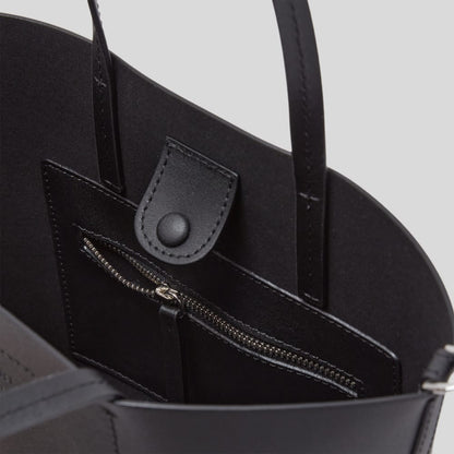 The Luxe Italian Leather Crossbody | Black