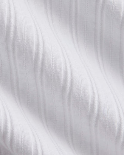 V-Neck Tank in Pointelle | White
