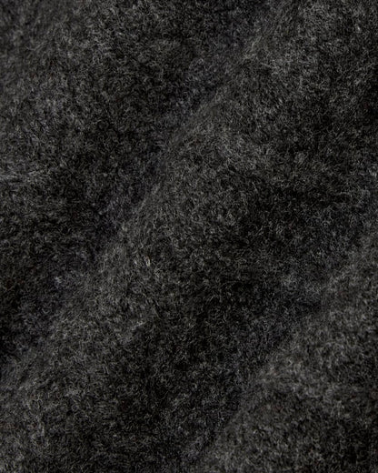 The Felted Merino Cable-Knit Crew | Charcoal