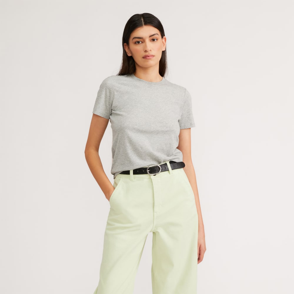 The Organic Cotton Crew Tee |  Heathered Grey