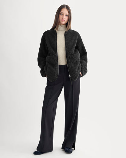 Reversible Teddy Jacket | Black