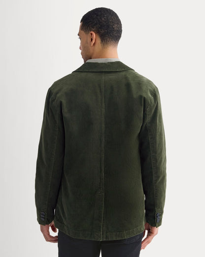 Fine Wale Corduroy Chore Blazer | Dark Forest
