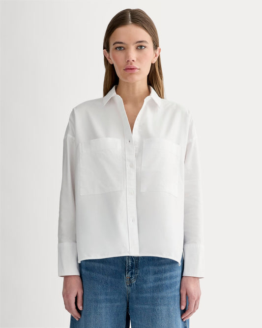 The Boxy Oxford | White