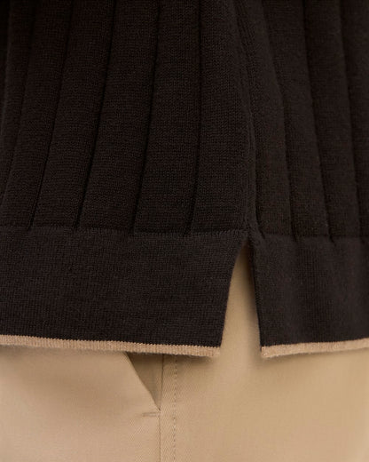 The No-Sweat Button-Down Polo | Black