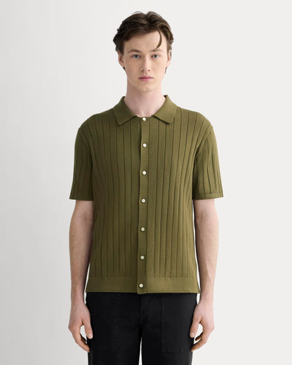 The No-Sweat Button-Down Polo | Olive