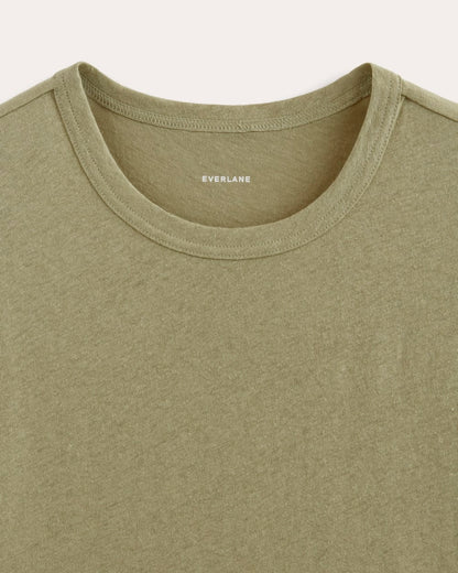The Cotton Linen Tee | Eucalyptus