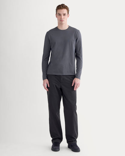 The Essential Organic Long-Sleeve Tee | Graphite