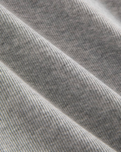 The Luxe Rib Funnel-Neck Tank | Classic Heather Grey