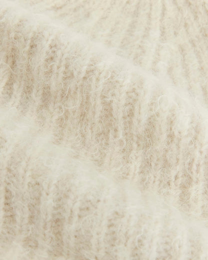 Plush Alpaca Beanie | Bone