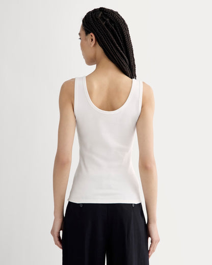 The Selfie Henley Tank | White