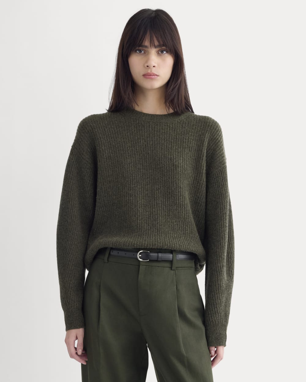 The Cocoon Crew in Wool Cashmere | Heather Beech
