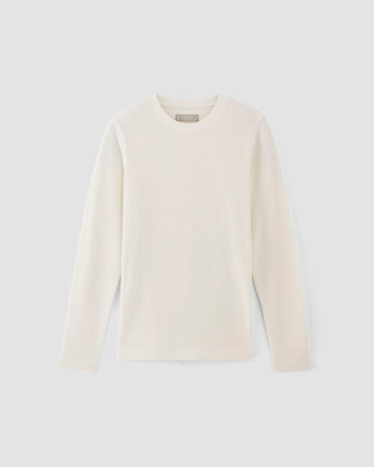 The Waffle Long-Sleeve Crew | Bone