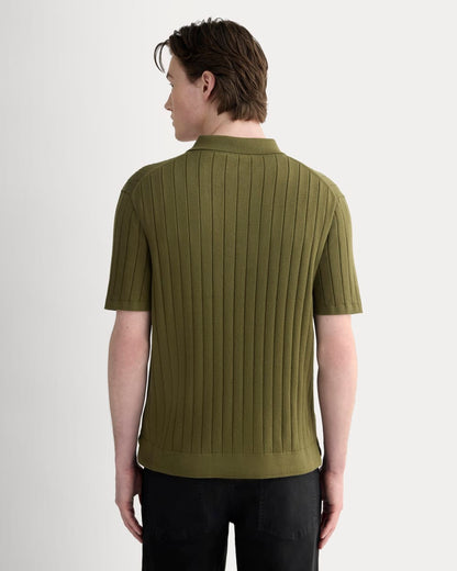 The No-Sweat Button-Down Polo | Olive