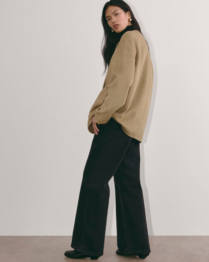The October Coat | Dark Heathered Camel