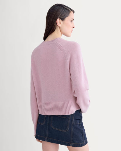 The Boxy Crew in Cashmere | Lilac Crush