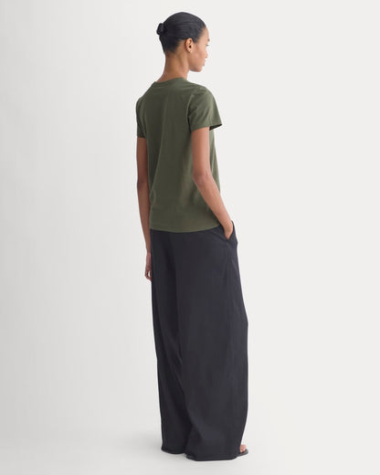 The Slim Crew in Essential Cotton | Olive Night
