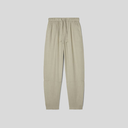 The Linen Pull-On Barrel Pant | Seagrass