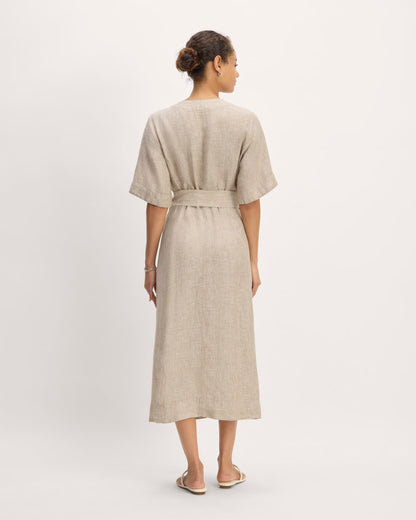 The Wrap Dress in Linen | Cornstalk Chambray