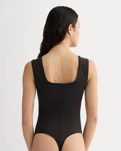 The Form Square-Neck Bodysuit | Black