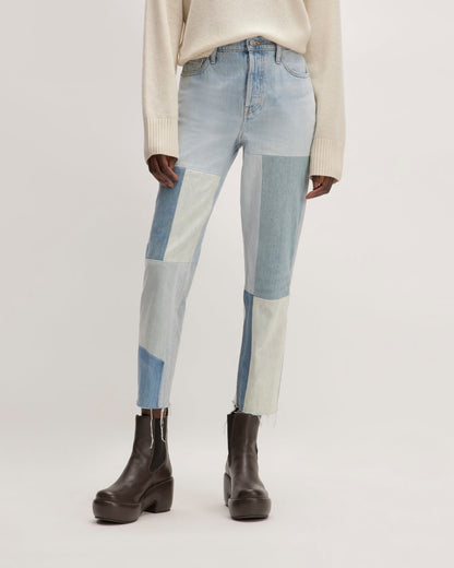 The ’90s Cheeky® Mended Jean | Patched Indigo | 26.5" Inseam