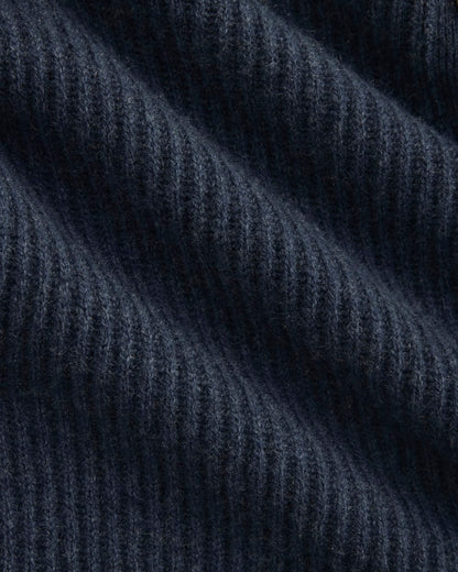 The Cocoon Henley in Wool Cashmere | Indigo