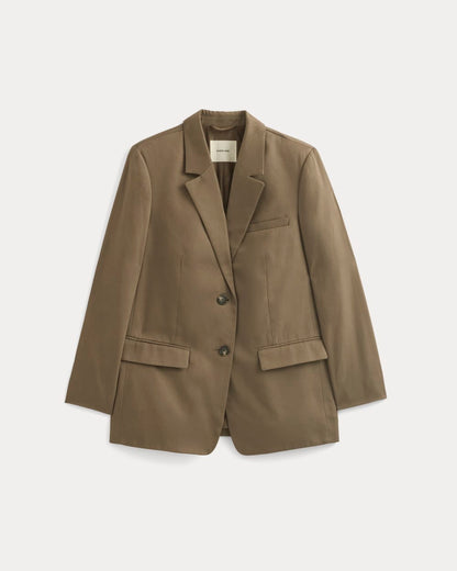 The Oversized Blazer in Buttersmooth | Deep Taupe