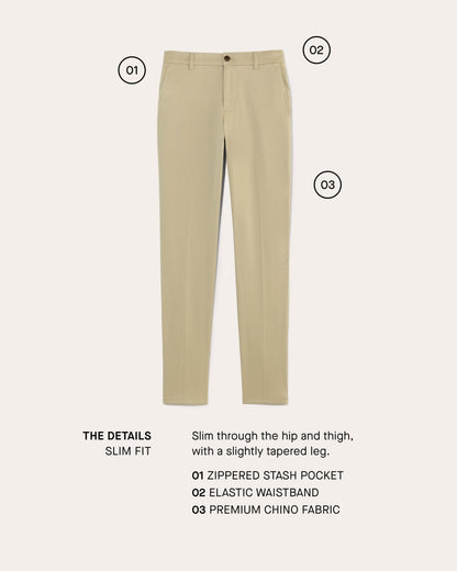 The Transit Chino | Graphite | Slim