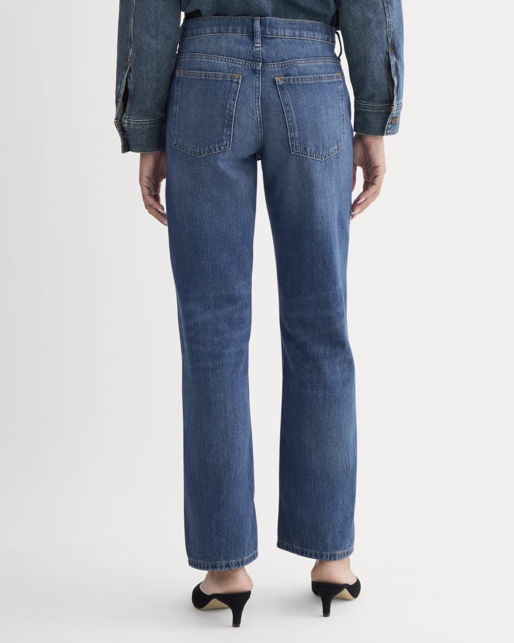 Low-Rise Straight Jean | Tungsten Old Blue
