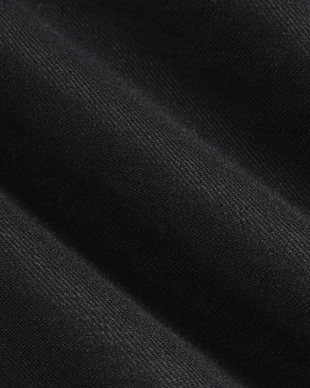 The Square Tank in Stretch Linen | Black
