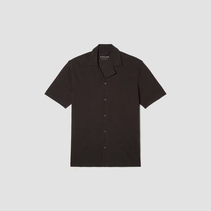 The Pique Short-Sleeve Shirt | Black