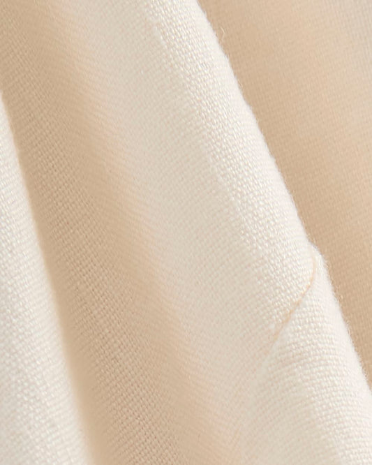 Strapless Dress in Stretch Linen | Bone