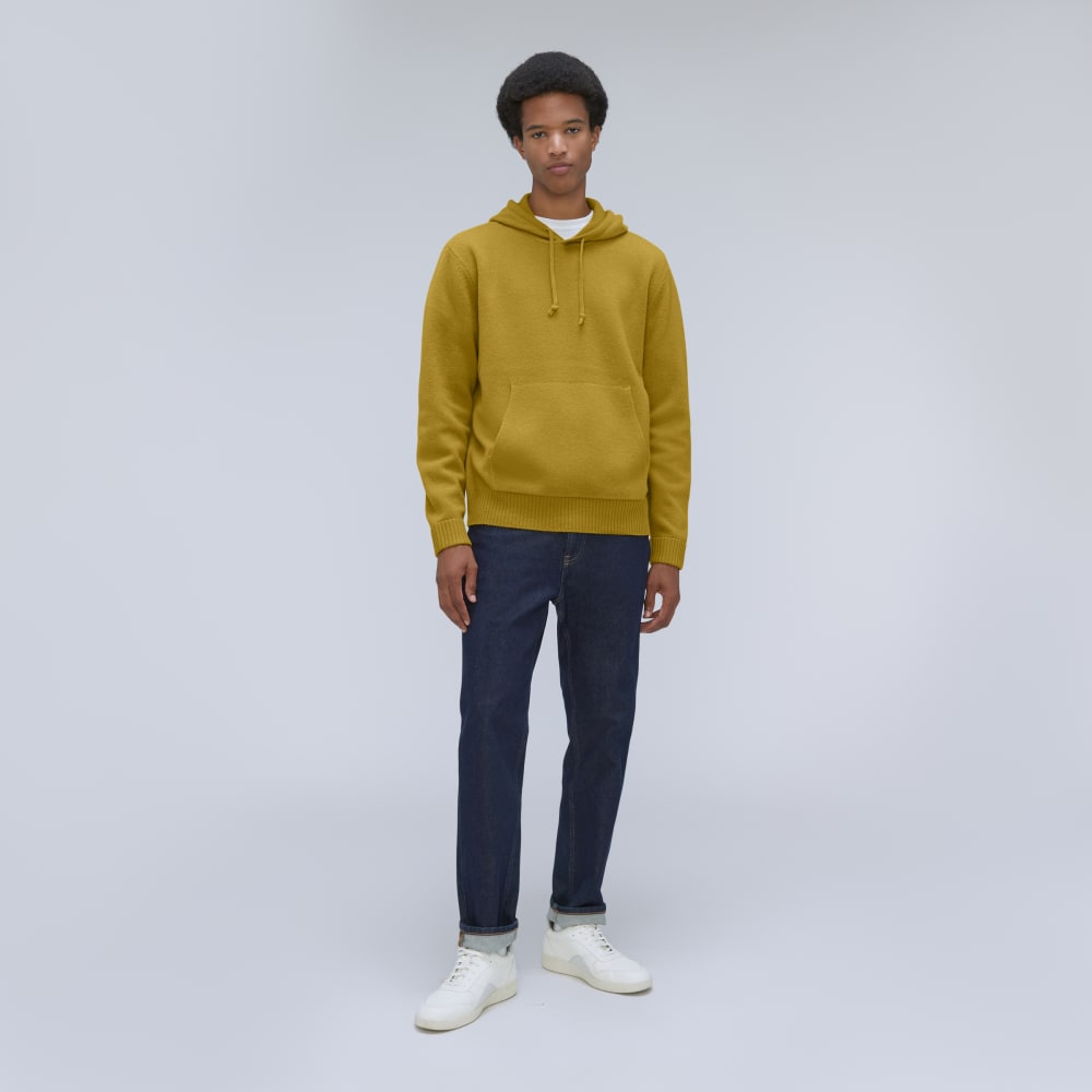 The Felted Merino Hoodie | Golden Palm