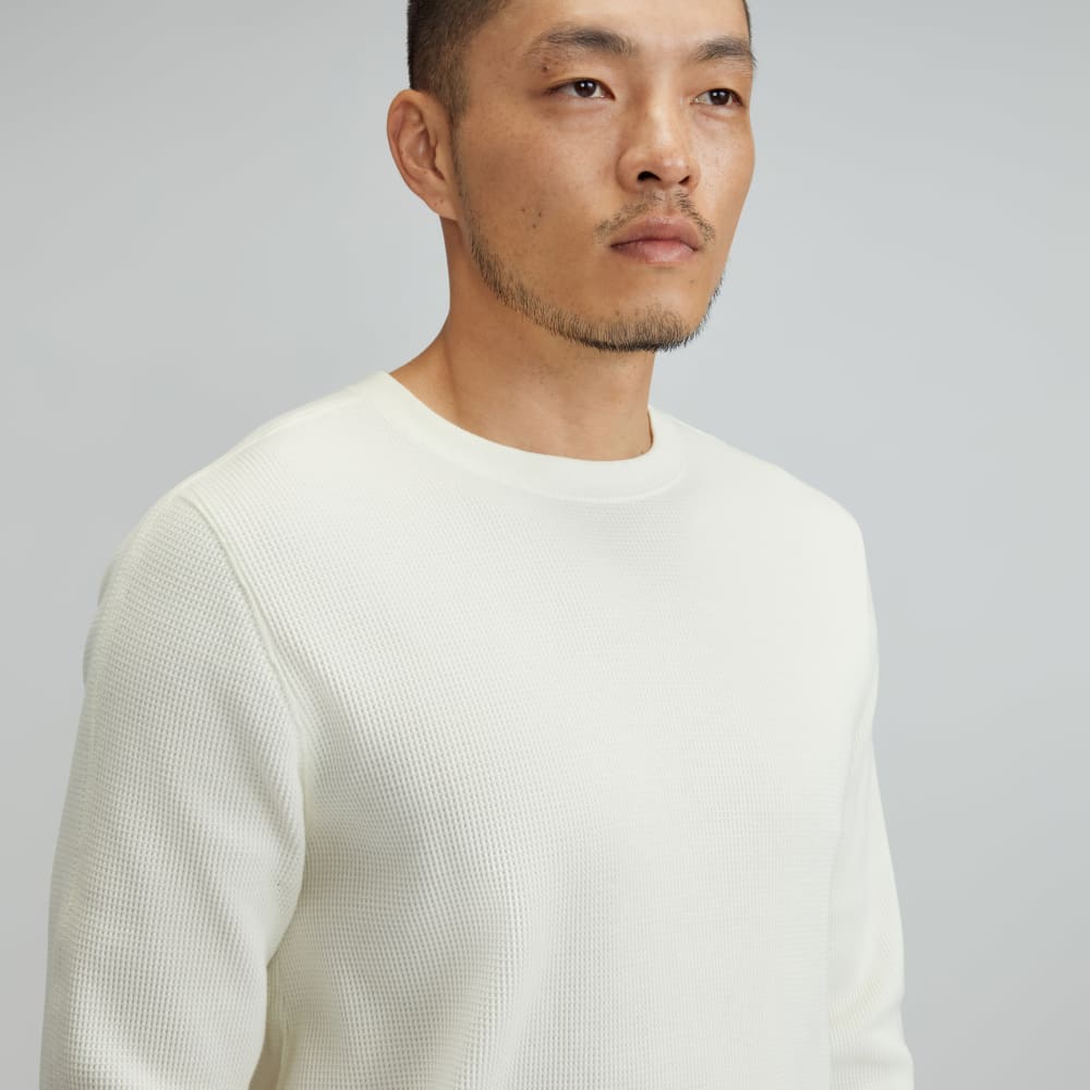 The Waffle Long-Sleeve Crew Tee | Off-White