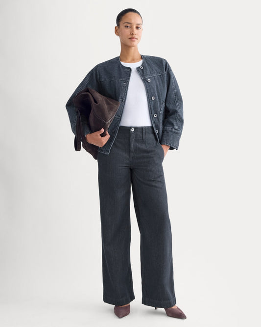 The Mid-Rise Trouser Jean | Tungsten Rinse