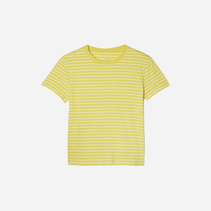 The Box-Cut Tee in Essential Cotton | Acacia / Tan | No Pocket
