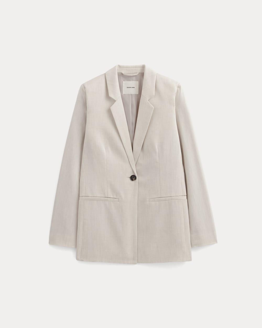 The Relaxed Blazer in Buttersmooth | Heathered Oat
