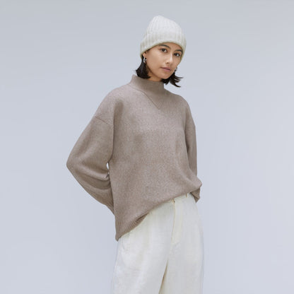 The Cashmere Beanie | Pale Heather Grey