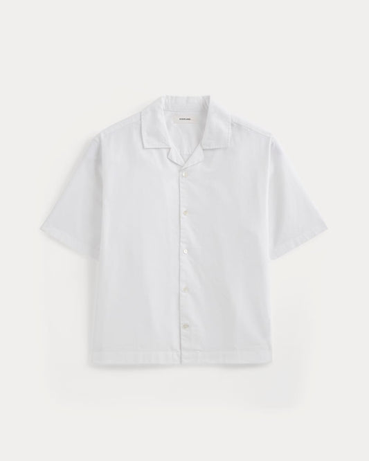 Cropped Resort Shirt | White