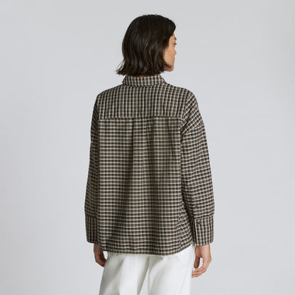 The Boxy Oxford | Falcon Mini Plaid