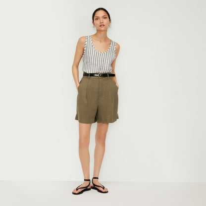 The Linen Way-High® Drape Short | Kalamata