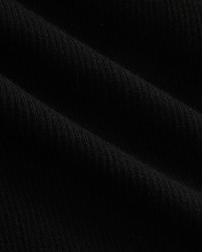The Cropped Crew Top in Ultrafine Merino | Black