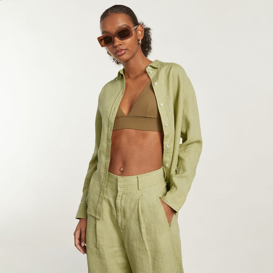 The Must-Have Shirt in Linen | Leek