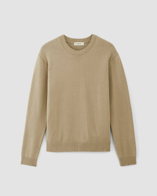 The Classic Sweater in Everyday Cotton | Trench Coat Khaki