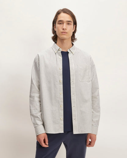 The Classic Oxford Shirt | Bone/Navy | Tall