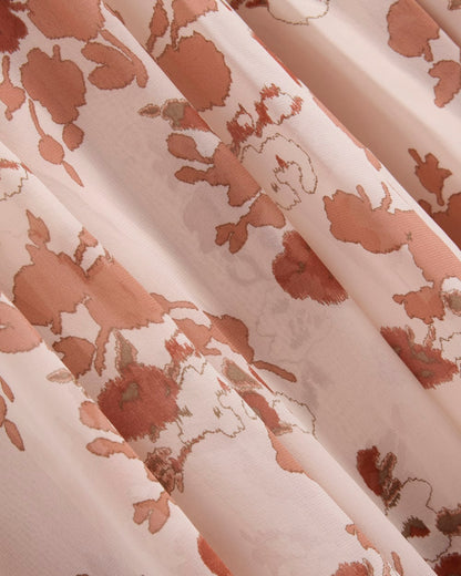 Maxi Dress in Silk Georgette | Soft Floral