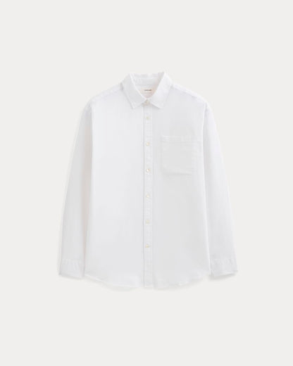 Lightweight Oversized Oxford | White