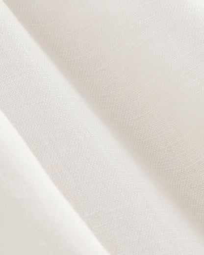 The Henley Shirt in Linen | White