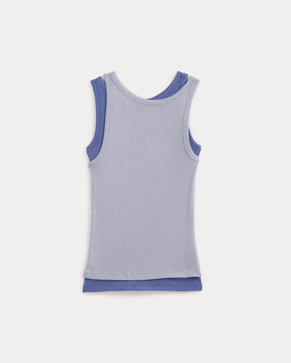 Tissue Layered Tank | Aleutian/Velvet Morning