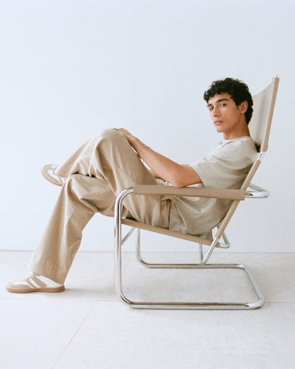 Archive Relaxed-Fit Cotton Crew | Heathered Oatmeal