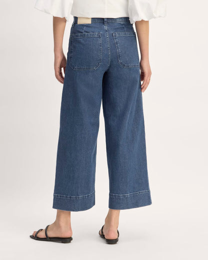 The Mariner Cropped Jean | Ocean Blue